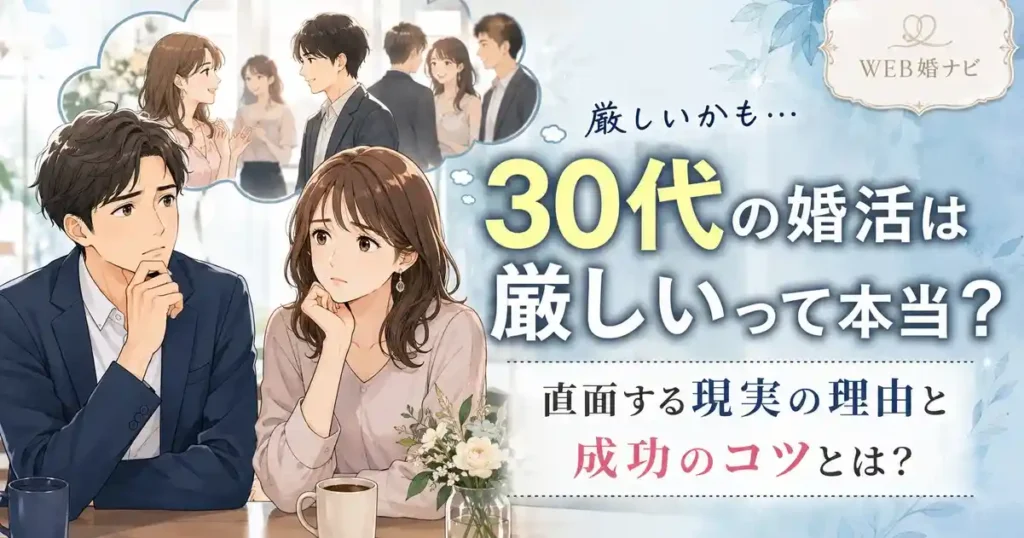 30代の婚活は厳しいって本当？直面する現実の理由と成功のコツとは？