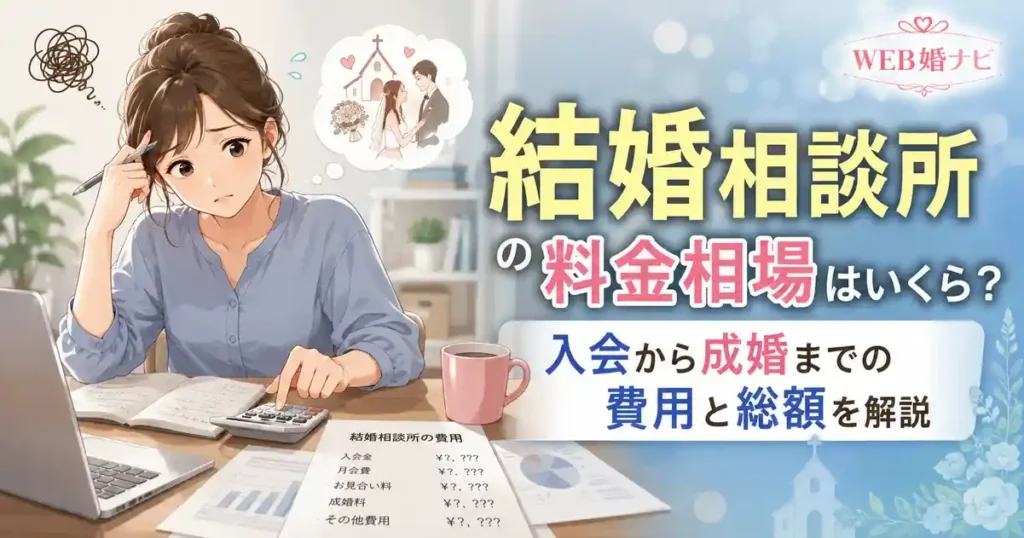 結婚相談所の料金相場はいくら？入会から成婚までの費用と総額を解説