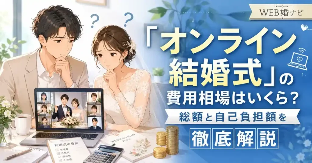 「オンライン結婚式」の費用相場はいくら？総額と自己負担額を徹底解説