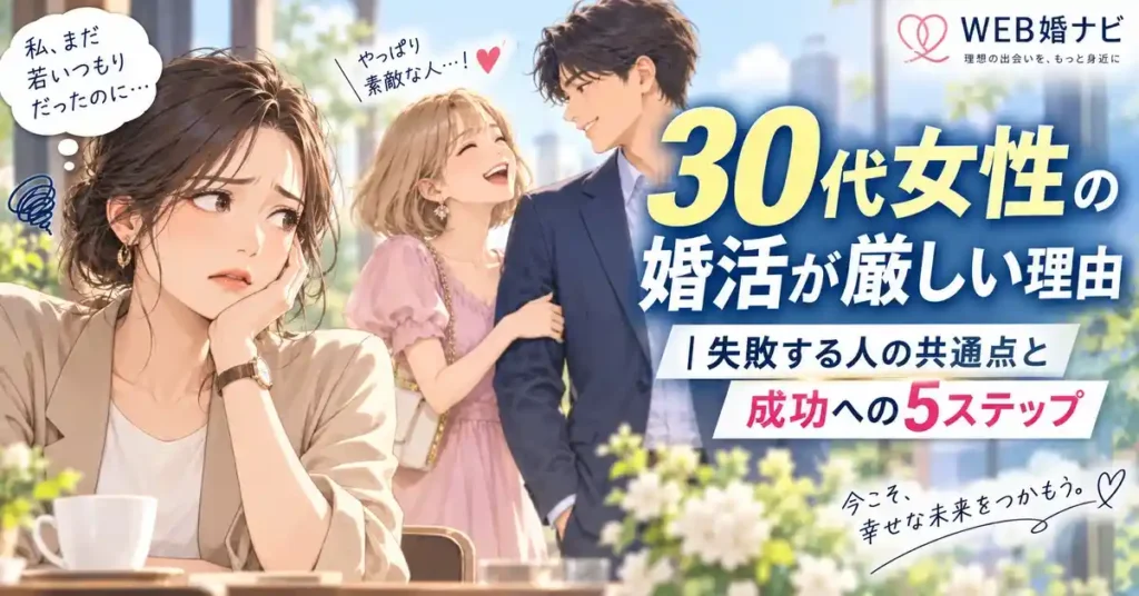 30代女性の婚活が厳しい理由｜失敗する人の共通点と成功への5ステップ