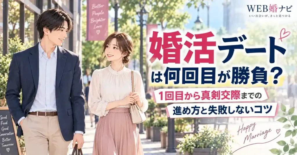 婚活デートは何回目が勝負？1回目から真剣交際までの進め方と失敗しないコツ