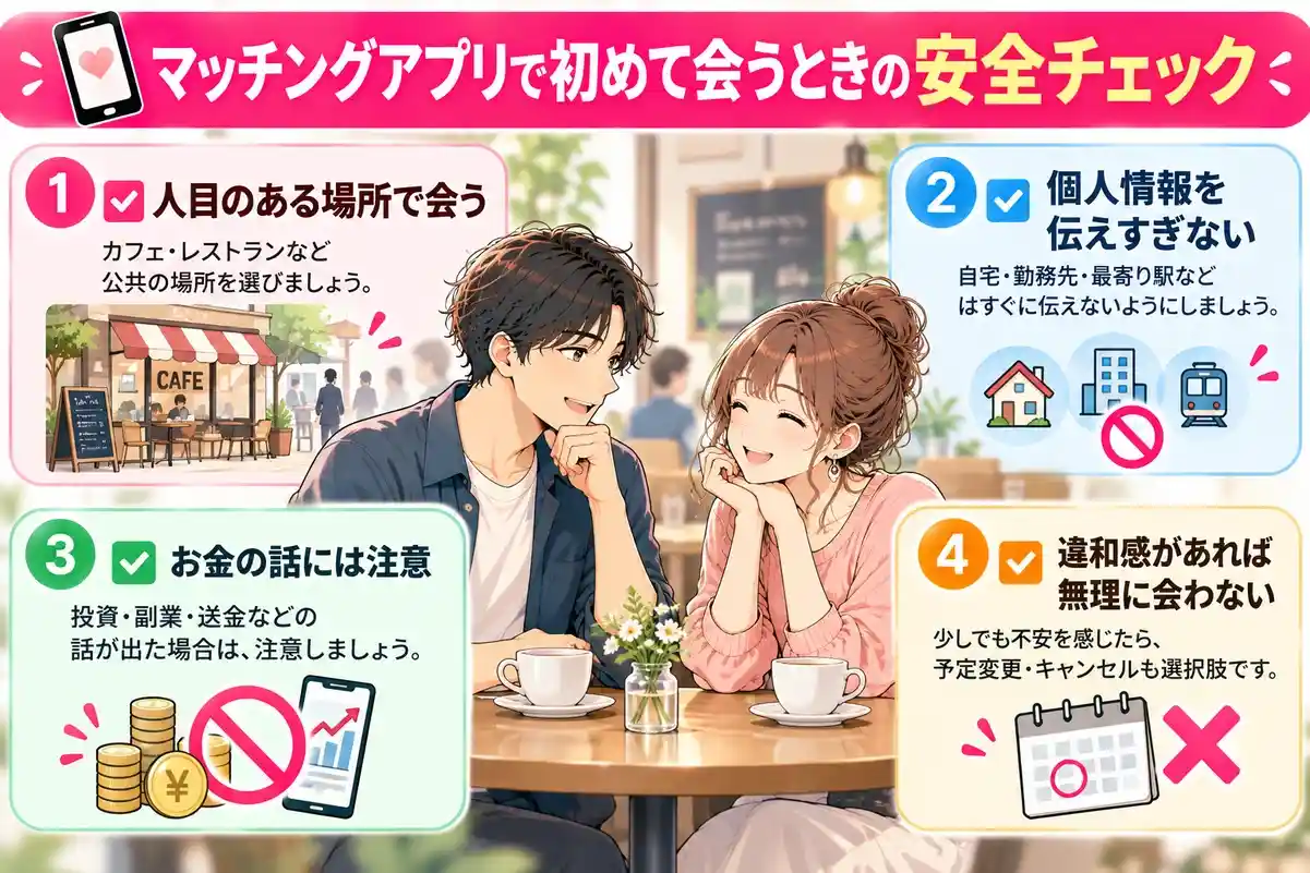 初デート前に確認しておきたい安全対策