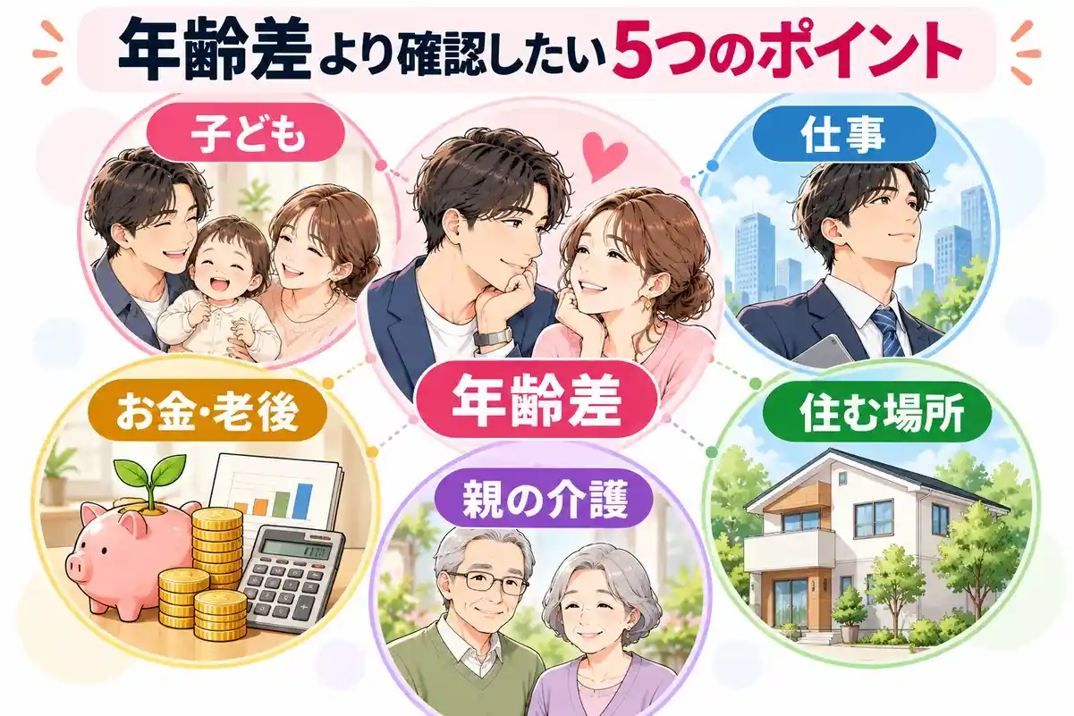 年齢差が大きい結婚で注意したいポイント